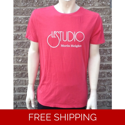 Le Studio Pink Shirt White Front Logo} M-H